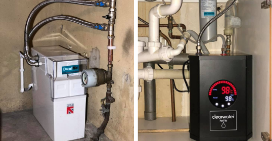 water softener and hot water system